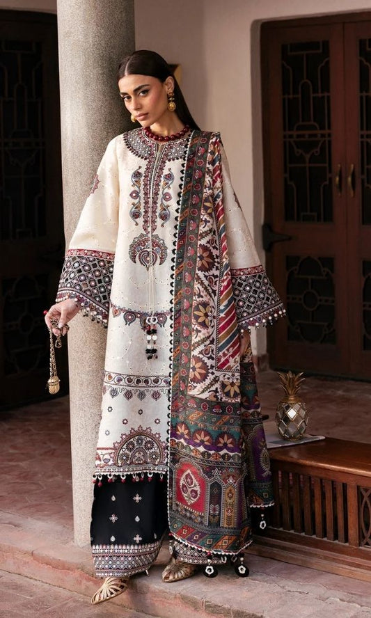 Lawn 3pc unstitched embroidered summer collectiion suit
