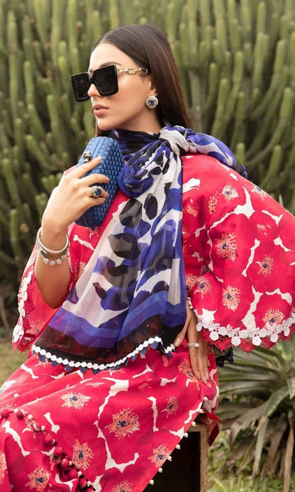 Lawn 3pc unstitched digital printed suit