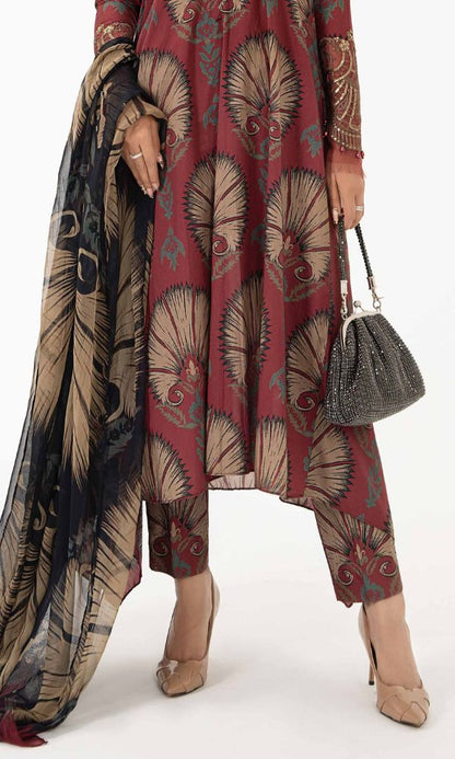 Lawn 3pc unstitched digital printed suit