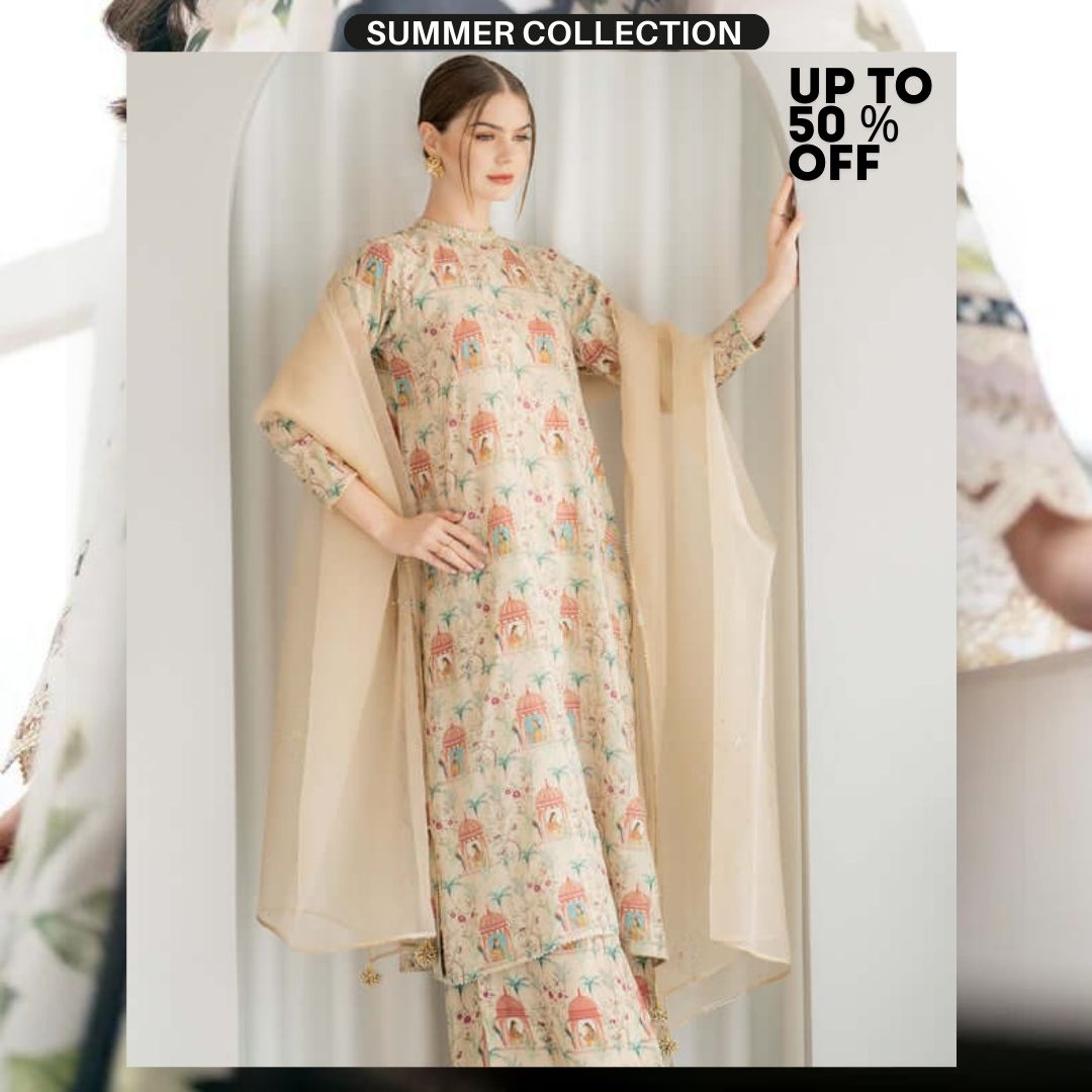 Lawn 3pc digital printed suit