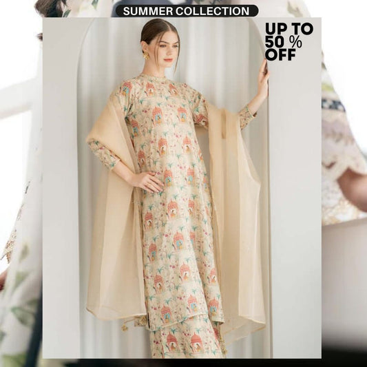 Lawn 3pc digital printed suit