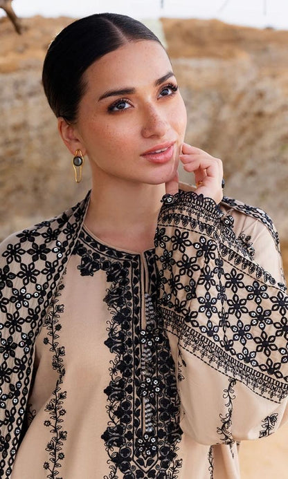 Dhanak 3pc unstitched embroidered collection