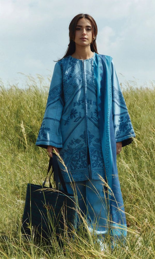 Lawn 3pc unstitched heavy embroidered suit