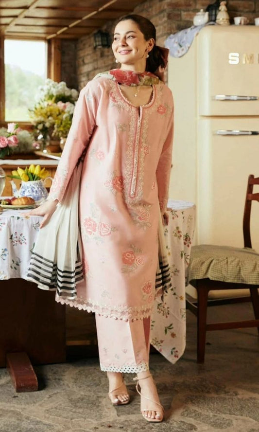 Lawn 3pc usntitched summer embroiered collection