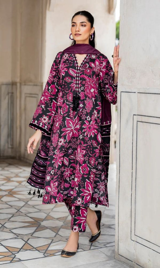 Khaddar 3pc unstitched digital printed suit