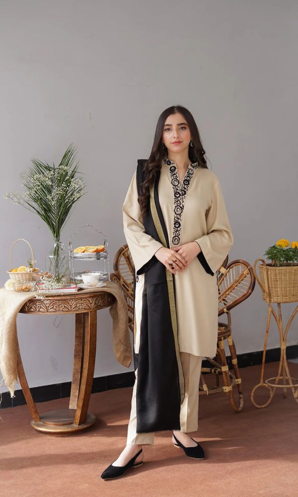 Dhanak 3pc unstitched suit