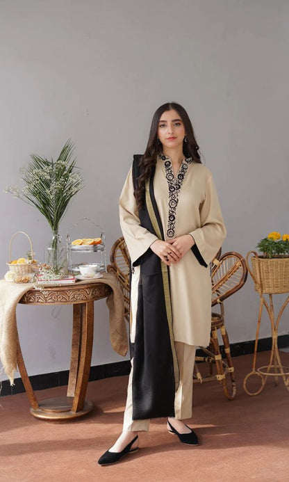 Dhanak 3pc unstitched suit