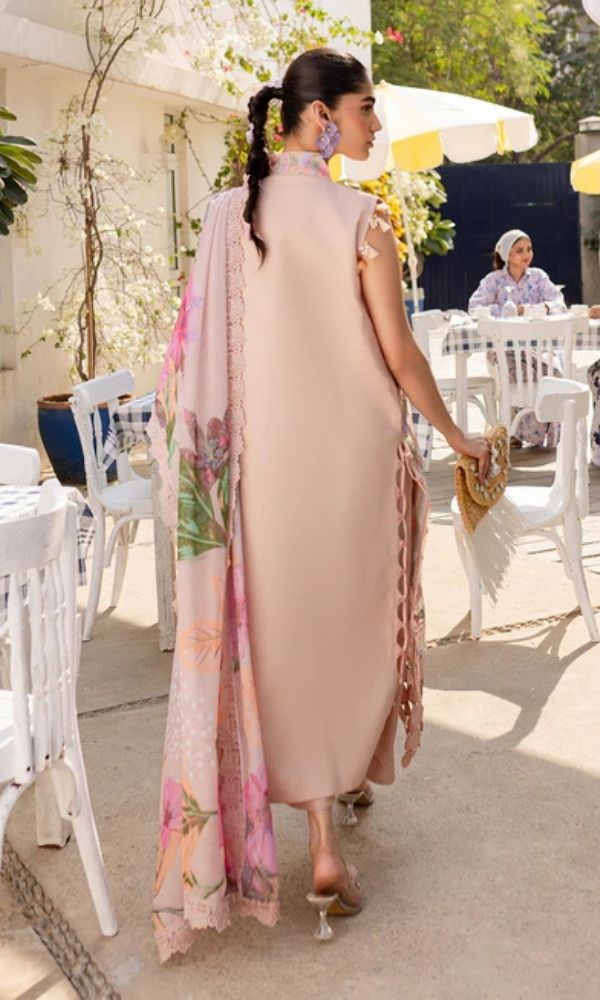 Lawn 3pc unstitched fully embroidered summer collection suit