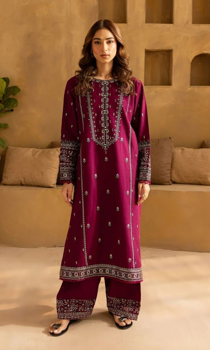 Lawn 2pc usntitched embroidered  suit