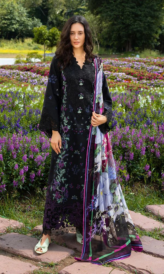 Lawn 3pc unstitched heavy embroidered summer collection suit